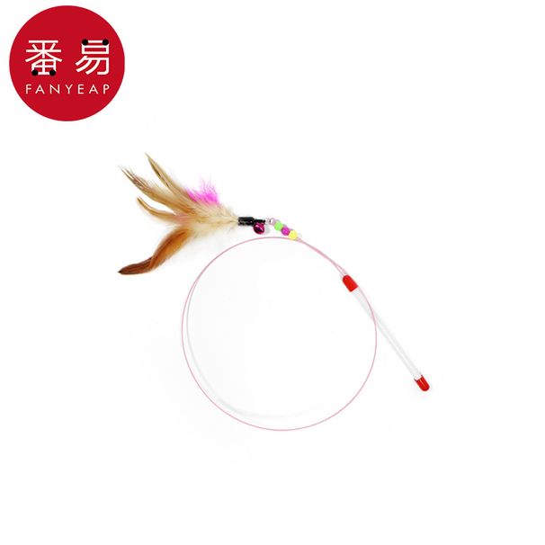 Neckstab A1V – Linderung von Langeweile bei Katzen, Selbstunterhaltung, langer Stab, Glocke, Feder, Kätzchen, langlebiger Kau-Teaser_voghion.com