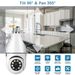 Smart Light Bulb Security Camera - 360° WiFi PTZ Full Color Night Vision Motion Tracking 2K HD Two-Way Audio_voghion.com