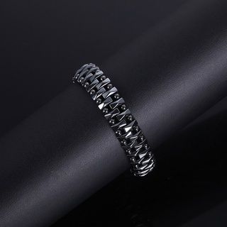 Braccialetti dimagranti elastici per terapia magnetica con perline energetiche classiche in ematite_voghion.com