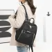 Simple Black Large Capacity Backpack Womens Travel Bag Solid Harajuku Student Oxford Unisex 250408l_voghion.com