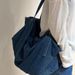 Nuova ondata di moda, borsa a tracolla in denim versatile dal design minimalista_voghion.com