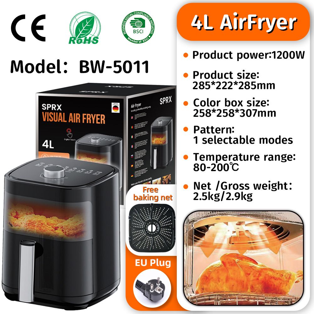 2025 Air Oven Large Capacity Model EU Standard Electric Fryer Household Visual Floating Screen_voghion.com