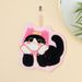 Lillian Nuovo Asciugamano Gatto Carino da Appendere in Pile Corallo per Bagno, Fazzoletto per Bambini, Assorbente, Asciugatura Rapida_voghion.com