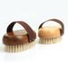Bathing brush, pig hair, bath towel, wooden bath massage brush, dry and wet dual-purpose scrub bath brush_voghion.com