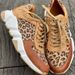 Scarpe da donna con lacci e stampa leopardata di grandi dimensioni di Foreign Trade, 2024, nuove scarpe sportive e casual con suola spessa e punta rotonda, basse e stampa leopardata per donna_voghion.com