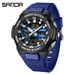 Sport Digital Watch With Alarm, Waterproof 50m, Analog-Digital Display, LED Backlight, Multifunctional Military Style Watch For Students_voghion.com