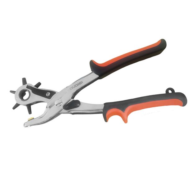 Professional Multi-Function Leather Punch Tool For Belts, Watches, Straps – Heavy Duty Carbon Steel Blade, Compact & Ergonomic Design (22.8x9.4x2cm)_voghion.com