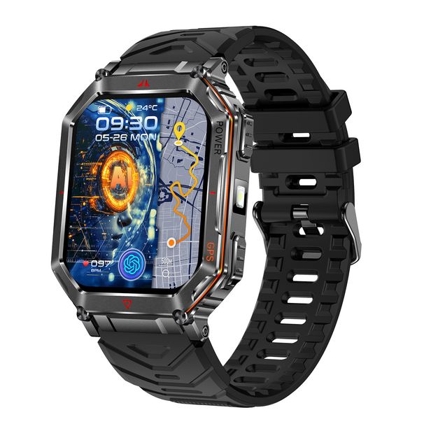 Cross Border Neue KR92 Smartwatch Bluetooth Anruf GPS Outdoor Sport Wasserdicht Chat GPT Sprachassistent_voghion.com