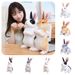 Toy Rabbit Plush Cute Decoration Props Pose Standing Wholesale_voghion.com