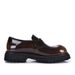 Suitable For All Seasons Thick-Soled Loafers Korean Style Casual Trendy First Layer Cowhide Slip-On Genuine Shiny Leather Comfortable Breathable_voghion.com