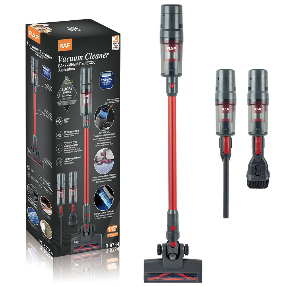 Aspiradora inalámbrica RAF EU - 3 en 1, de mano, de alta potencia para el hogar y el coche, con fuerte succión_voghion.com