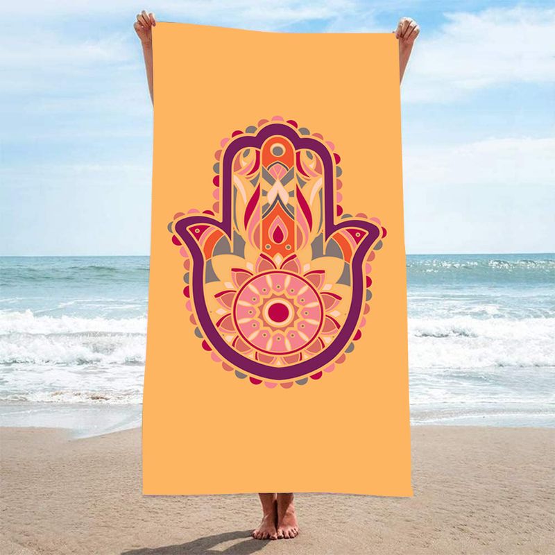 Individuell bedrucktes Strandtuch – schnelltrocknend und super saugfähig für den Urlaub (leicht, sandfrei, vielseitig einsetzbar)​_voghion.com