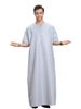 Herrenbekleidung Kurzarm Einfarbig Herren Robe Muslim Kaftan Einfach_voghion.com