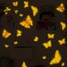 21 pink butterfly AFG3573 customized luminous wall stickers with colorful flower butterflies_voghion.com
