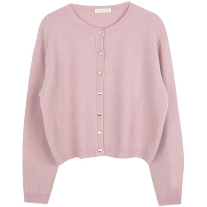 Soft Women's Cardigan, Loose And Lazy Short Knitted Sweater Coat._voghion.com