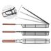 2PC Barbecue Mand Bar Vorm Ijzer En Houten Spies 45cm Mand Buiten Barbecue Gebruiksvoorwerpen Draagbare Kabob BBQ Grillmand BBQ Gereedschap_voghion.com