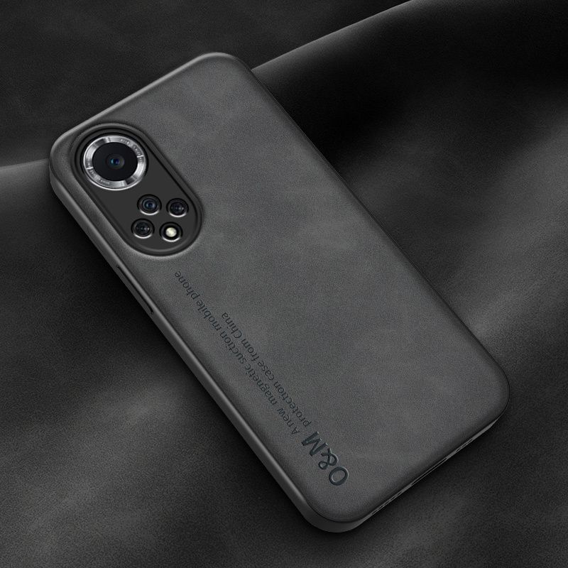 Étui en cuir de mouton magnétique pour Huawei Nova 9 SE 10 Y70 Plus Honor 50 60 70 80 Pro X6 X7 X8 X9 Couverture souple mince en fer intégré_voghion.com
