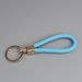 Braided Leather Cord Key Chain Zinc Alloy Button-end Key Ring Ring Car Key Hanging Accessory_voghion.com