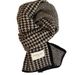 2025 New Houndstooth Scarf For Women Winter Korean Version Versatile Student Couple Knitted Warm Neck Warmer_voghion.com