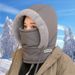 Winter Warm Lei Feng With Fleece Lining, Thickened Ear Protection, Cold-Proof Face Mask, Neck Warmer, Skiing Integrated_voghion.com