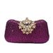 Lila Luxus Strass Abendtasche, Elegante Strass Schnalle Clutch, Stilvolle Abendtasche für Damen_voghion.com