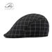 Cappello per uomo e donna, basco casual a quadri con becco d'anatra, berretto in stile britannico, primavera ed estate_voghion.com