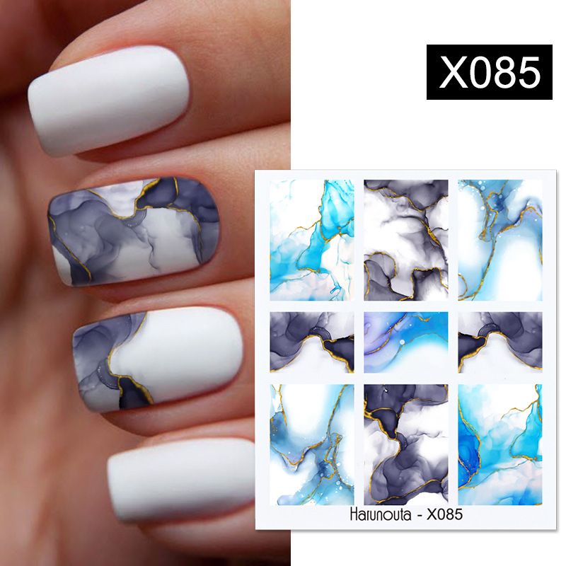 Stickers & Decals Popular Nail Art Watermark Stickers Foreign Trade Popular Characters Flowers Leaves Snake Pattern Stickers Nail_voghion.com