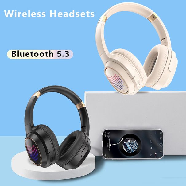 Cuffie Bluetooth wireless, auricolari stereo sovraurali, cuffie con cancellazione del rumore_voghion.com