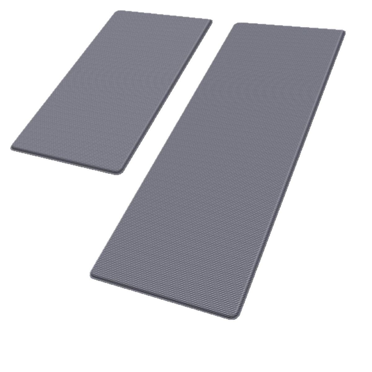 Anti-Ermüdungs-Küchenmatte – rutschfestes Bodenkissen zum Stehen (Memory-Schaum, wasserdicht, leicht zu reinigen, 61 x 91 cm, Grau/Schwarz)_voghion.com