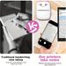 Stampante portatile mini tascabile stampante termica stampante wireless intelligente per foto immagine ufficio ricevuta etichetta nota stampa senza inchiostro con iOS Android_voghion.com
