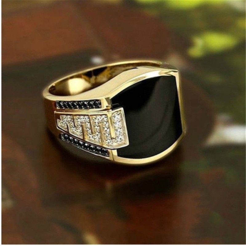 Anello da uomo Hip Hop con diamanti, nuovo e alla moda_voghion.com