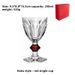 Baca Red High Stem Crystal Champagne Sparkling Cocktail Wine Glass High-end Feel_voghion.com