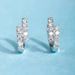 new Simulation Diamond Inlaid With 4m Zircon Double Row Design Light Luxury Earbone Rings Women's Commuting Exquisite Earrings_voghion.com