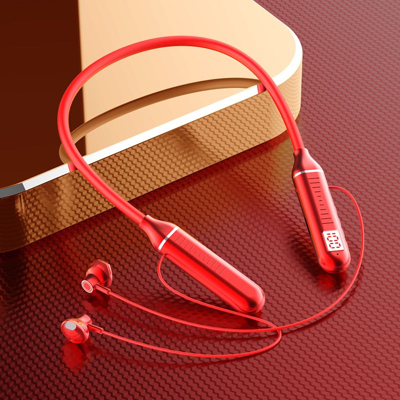 Neck digital display Bluetooth mobile phones, wireless games, subwoofer earphones, neck mounted sports and running_voghion.com