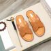 Trendy Brand 2025 Summer New Cross Men's Slippers Genuine Leather One-Strap Thick-Soled Versatile Sandals_voghion.com