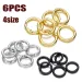 6er-Packung Tor-O-Ring-Schnallen-Metallverschlüsse, Karabinerhaken, Feder-Schlüsselanhänger, DIY-Taschen-, Gepäck- und Schmuckzubehör 250911_voghion.com