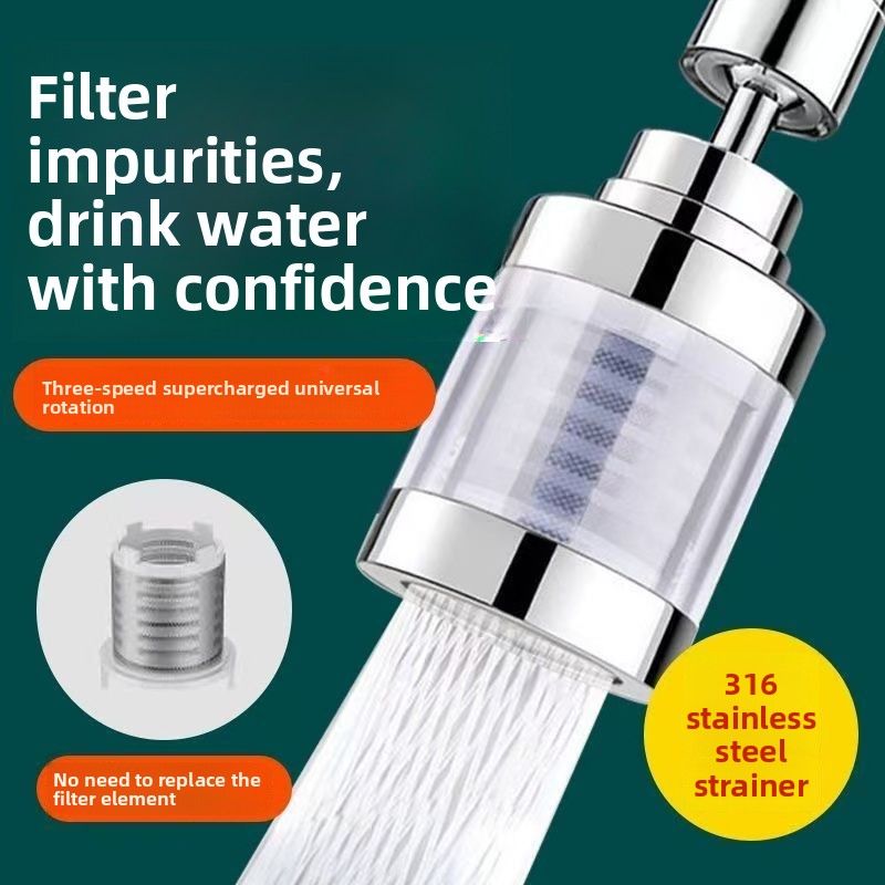Faucet Filter Kitchen Tap Water Household Purifier Extender Splash-proof Universal Magic Tool_voghion.com