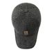 【Ispessito】 Cappello da baseball invernale da uomo di mezza età con fodera in lana per calore e protezione delle orecchie, lingua d'anatra_voghion.com