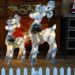 White Glowing Christmas Deer Decoration, Festive Reindeer Ornament For Home, Hotel Window Display, Holiday Scene Setup_voghion.com