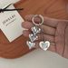 INS Design Sense - Ciondolo a forma di cuore in argento, decorazione per borsetta, portachiavi, accessori moda personalizzati_voghion.com