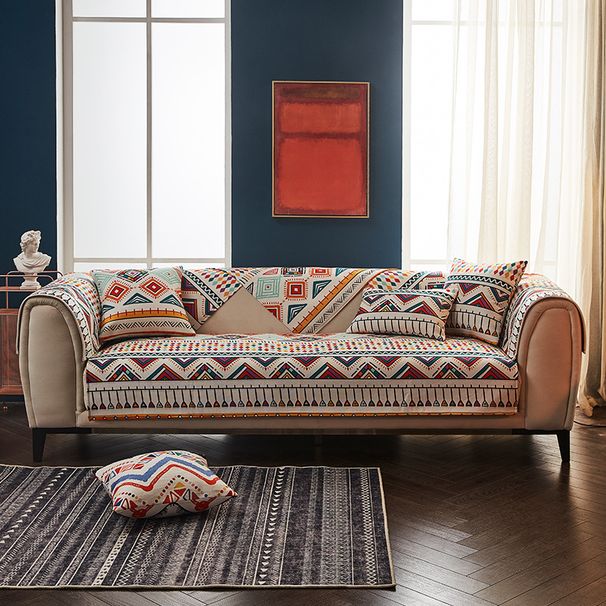 Cuscino per divano in ciniglia di stile leggero e lussuoso, combinazione di cuscini per divano, fodera per divano antiscivolo spessa_voghion.com