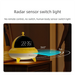 Dangdangli Children's Sensor Silent Alarm Clock UFO Rechargeable Student Smart Night Light For Home Bedroom_voghion.com