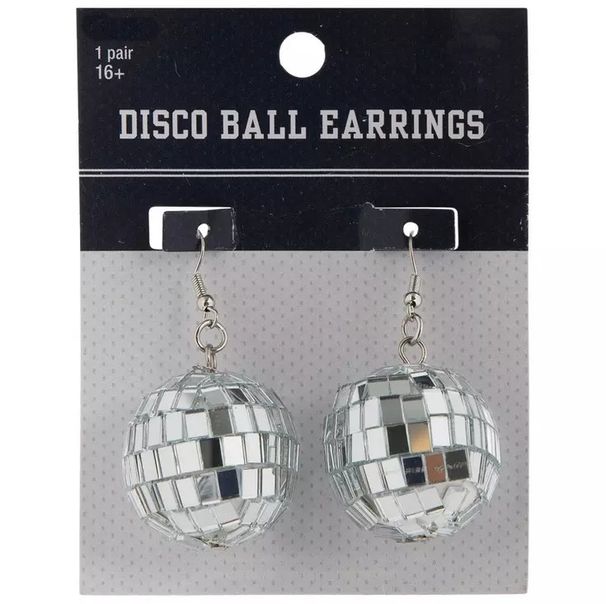 Disco DISCO 70S Orecchini a sfera in schiuma a specchio Regali per feste femminili_voghion.com