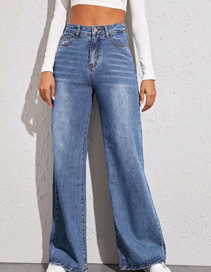 Women's Clothing Cat Whisker Monkey Loose High Waist Wide Leg Jeans For Women_voghion.com