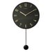 Minimalist Nordic Wall Clock With Elegant Rock Plate And Metal Frame Marble Design_voghion.com