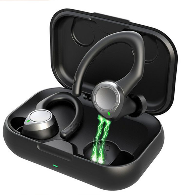 1 Çift Parmak İzi Dokunmatik Kulaklık Subwoofer Akıllı Gürültü Azaltma HiFi Ses Efekti Telefon Görüşmesi Bluetooth 5.0 Spor için Kablosuz Kulaklık_voghion.com