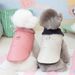 Winter Vest Cat Pet Clothes Teddy Bichon Small Dog Fleece Waterproof Leash Cotton Jacket_voghion.com