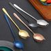 304 Stainless Steel Dual-Use Spoon Fork Salad Pasta Fruit Serving Utensil Titanium Plated Perfect For Home Hotel Student Use_voghion.com