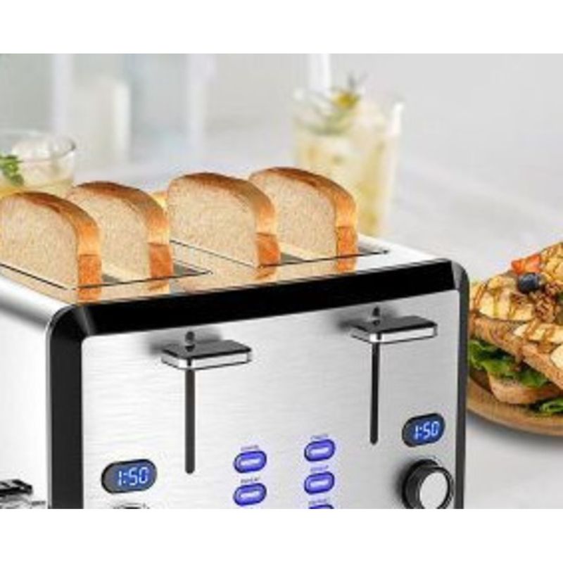 Duoshi Komfur Rustfrit Stål Sandwich Morgenmadsmaskine Europæisk Kontorarbejder Hjemmebrødrister Lige T-33A_voghion.com
