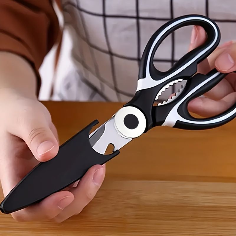 Robuste Küchenschere aus Edelstahl – multifunktionale Lebensmittelschere, Pizza- und Salatschere_voghion.com